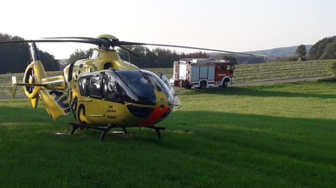 FW-EN: Landeplatzsicherung für den Rettungshubschrauber