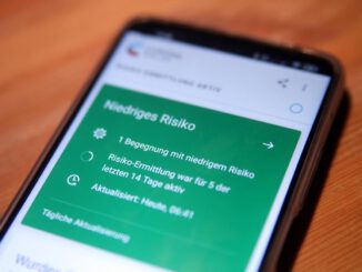 Corona-Warn-App mit Risikobegegnung, über dts Nachrichtenagentur
