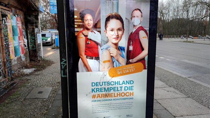 Werbung für Impfkampagne, über dts Nachrichtenagentur
