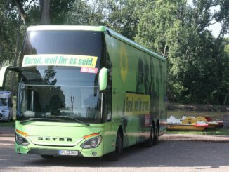 Grünen Wahlkampfbus, über dts Nachrichtenagentur