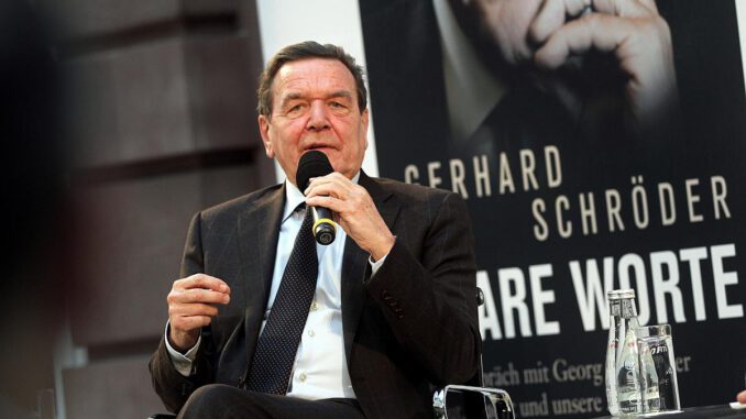 Gerhard Schröder, über dts Nachrichtenagentur