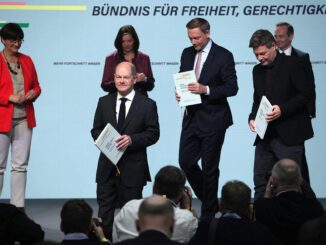 Unterschrift des Ampel-Koalitionsvertrags am 7.12.21, über dts Nachrichtenagentur