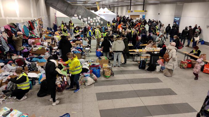 Hilfsgüter für Flüchtlinge aus der Ukraine in Deutschland, über dts Nachrichtenagentur