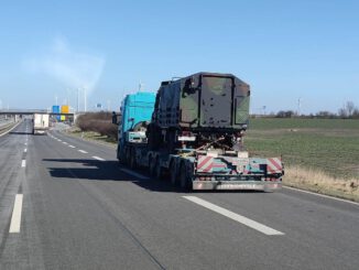 Militärtransport auf der Autobahn, über dts Nachrichtenagentur