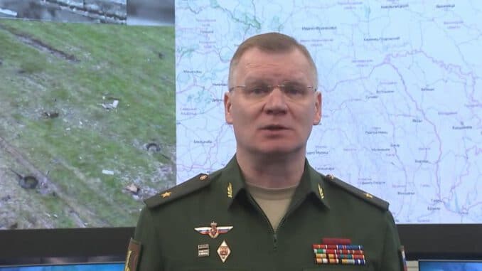 Russischer Militärsprecher bei täglichem Lagebericht, über dts Nachrichtenagentur