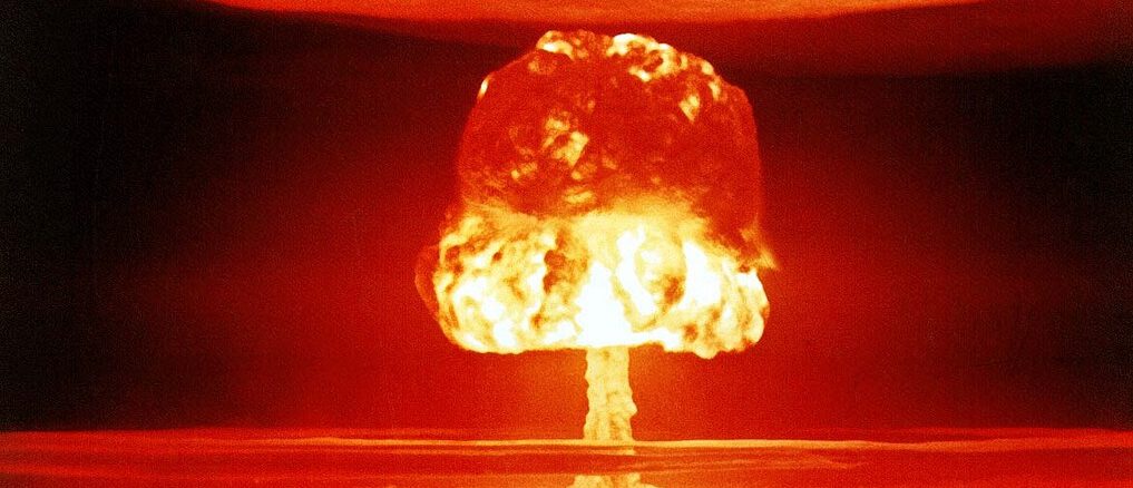 atomic bomb, mushroom cloud, explosion