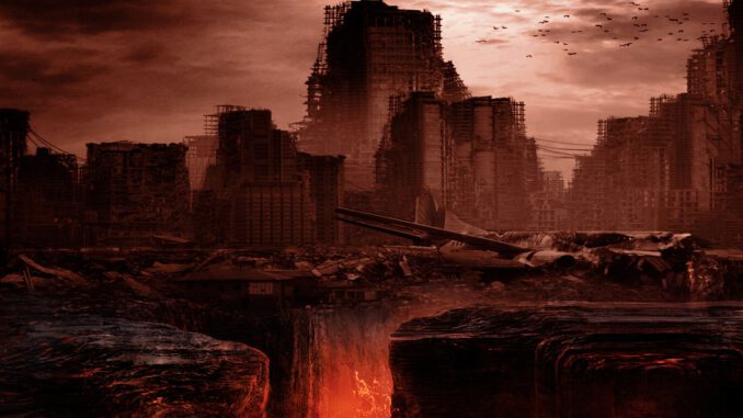 apocalypse, city, ruins